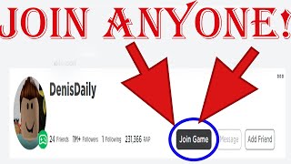 HOW TO JOIN ANYONES GAME WITHOUT BEING FRIENDS WITH THEM ON ROBLOXFASTER METHOD [upl. by Ainer575]