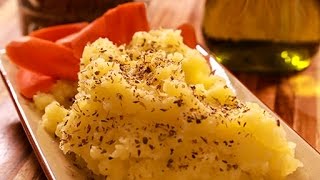 Skordalia Lemon Garlic Potato MashDip [upl. by Hube]