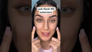 LASH HACK😳NO LASH EXTENSIONS [upl. by Leahcimrej582]