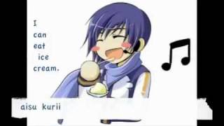 Kaitos Ice Cream Song  Engl Sub  MP3  aka quotAn Answer To Hatsune Mikuquot [upl. by Ocsic]