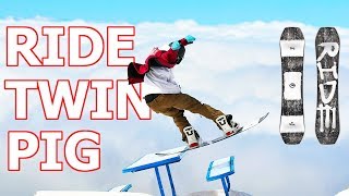 RIDE TWINPIG SNOWBOARD REVIEW [upl. by Adnolor]