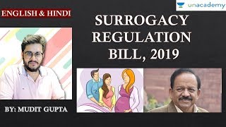 Social Issues Surrogacy Regulation Bill 2019  UPSC CSE [upl. by Rodrique]