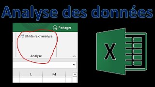 comment ajouter loption utilitaire danalyse sur EXCEL pour faire une régression linéaire [upl. by Ylro]