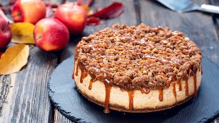 Caramel Apple Crisp Cheesecake [upl. by Lem]