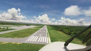 Landing in Lewisburg West Virginia  KLWB LWB  Greenbrier Valley Airport landingview fs2020 [upl. by Sashenka]