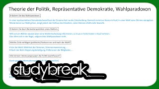 Theorie der Politik Repräsentative Demokratie Wahlparadoxon  Mikroökonomie [upl. by Ennahtebazile268]