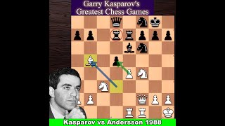 Garry Kasparov vs Ulf Andersson 1988 [upl. by Ollecram]