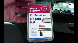 Repair a broken rear defroster tab [upl. by Jerusalem]