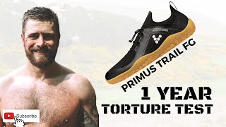 VivoBarefoot Primus Trail FG TRAIL TESTED 1 year on review [upl. by Yleik]