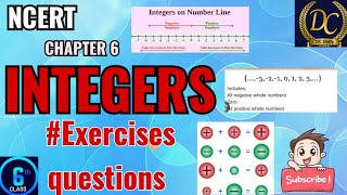 Class 6th Maths chapter 6 integers exercise 62 video integers shorts reel [upl. by Lucais988]