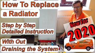 How to Replace a Radiator with out draining the system [upl. by Ahsircal286]