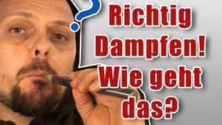 EZigarette richtig rauchen EinsteigerVideo [upl. by Hgielyak414]