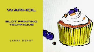 Andy Warhol Blot Printing Technique [upl. by Kieran209]