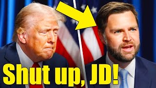 Trump VISIBLY ANNOYED With JD Vance IMMEDIATE REGRET [upl. by Nalani]