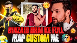 BINZAID Bhai के samne 1vs3  Full Map Custom में😍ye क्या ho gaya😂  SATVIK [upl. by Azile]