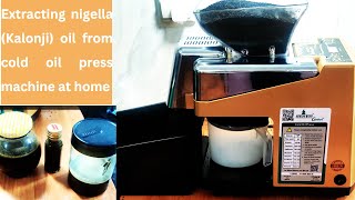 Cold Oil Press Machine घर पर कलौंजी का तेल कैसे निकालें Homemade Kalonji Oil Kalonji Oli Benefits [upl. by Enrobso764]