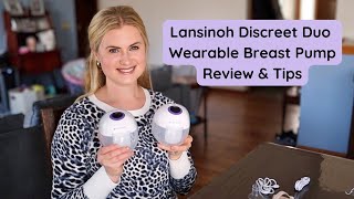 Lansinoh Discreet Duo Wearable Breast Pump Review amp Tips [upl. by Raynor]