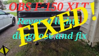 Fixing no reverse lights 1993 F150 XLT 4x4 50 C6 Transmission [upl. by Nilyahs]