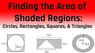 Area of a shaded region with sector of a circle and triangle [upl. by Barbette353]