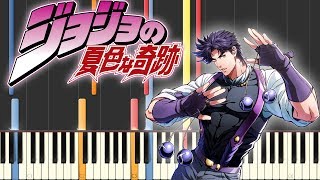 JoJo’s Bizarre Adventure Battle Tendency  quotBloody Streamquot using only piano [upl. by Denby94]