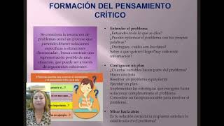 EL PENSAMIENTO CRITICO EN LA EDUCACIÓN [upl. by Deyes]