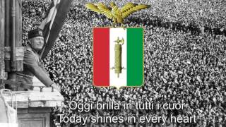 National Anthem of Italian Social Republic 19431945  Giovinezza Techno Balilla Version [upl. by Routh423]