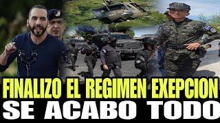 ALERTA FINALIZA EL REGIMEN DE EXEPCION EN EL SALVADOR SE ACABO TODO [upl. by Ruhtracam]