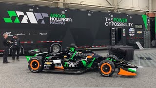 Juncos Hollinger Racing Indycar team at the Pennsylvania Auto Show [upl. by Cailly]