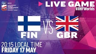 Finland vs Great Britain  Full Game  2019 IIHF Ice Hockey World Championship [upl. by Aneekas]