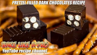 Easy Dark Chocolate Pretzel Filled Chocolates Recipe [upl. by Assen]