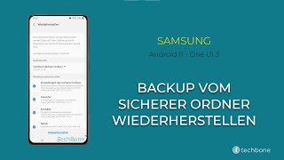 Backup wiederherstellen Sicherer Ordner  Samsung Android 11  One UI 3 [upl. by Adriane963]