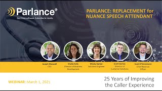 Nuance Discontinued Speech Attendant  Parlance is a Replacement [upl. by Alsi]