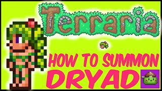 How To Get The Dryad NPC In Terraria  Terraria 1449 [upl. by Hairu]