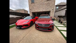 Cadillac CT4 V blackwing vs Corvette C8 what would you drop 75k on [upl. by Wallas122]