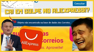 OBJETO NÃO ENCONTRADO NA BASE DE DADOS DOS CORREIOS  CAI EM UM GOLPE ALIEXPRESS [upl. by Lerat]