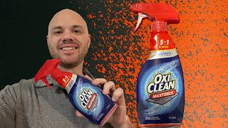 BeforeAfter  OxiClean MaxForce Laundry Stain Remover  Review [upl. by Ayerim331]