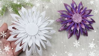 3D Snowflake❄️DIY Christmas Decorations 2024🎄Decorazioni Natalizie❄️Christmas Crafts [upl. by Kalil]