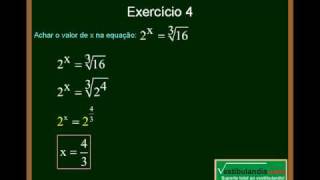 Matemática  Aula 12  Equação Exponencial  Parte 1 [upl. by Zere]