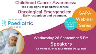 Childhood Cancer Awareness Oncological emergencies and early warning signs in children [upl. by Olivier976]