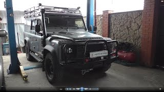 Установка воздушного отопителя Планар на Land Rover Defender 22 Ленд Ровер Дефендер 2012 1часть [upl. by Adrahc860]