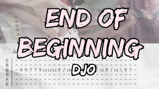 End Of Beginning By Djo TabsElectric Guitar Cover [upl. by Uphemia]