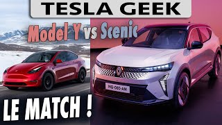 SCENIC etech vs TESLA Model Y  le MATCH [upl. by Nykal]