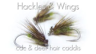 Fly Tying CdC amp Deer Hair Caddis  Hackles amp Wings [upl. by Alag151]