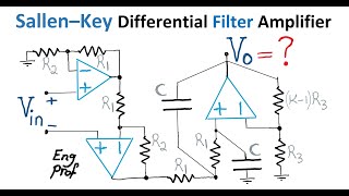 Sallen–Key Differential Filter Amplifier [upl. by Bratton]