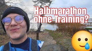 Halbmarathon ohne Training Distanz geschafft Selbstversuch auf 211 km nature running test [upl. by Akinat491]