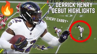 Derrick Henry EVERY CARRY in Ravens Debut 🔥👀  Ravens vs Chiefs 2024 [upl. by Halvaard786]