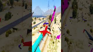 GTA 5 Train vs Plane Crash TEST [upl. by Aifas]