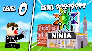 BUILDING MAX LEVEL NINJA FACTORY in Roblox [upl. by Naehgem]