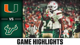 Miami vs South Florida Game Highlights  2024 ACC Football [upl. by Esilram]