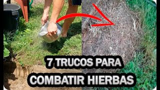 👉7 Formas RAPIDAS y EFICACES De Acabar Con MALAS HIERBAS En El Huerto O Jardín [upl. by Emya109]